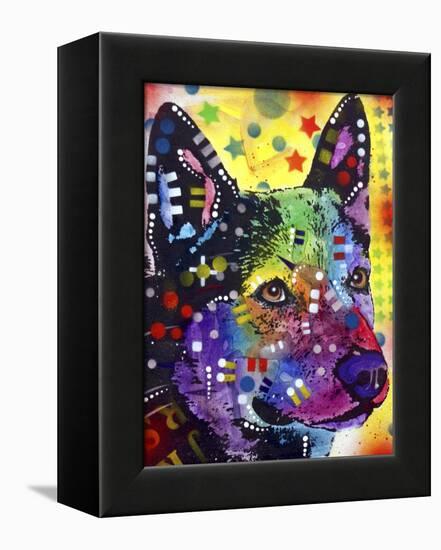 Aus Cattle Dog-Dean Russo-Framed Premier Image Canvas