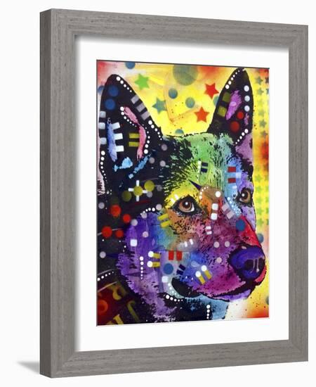 Aus Cattle Dog-Dean Russo-Framed Giclee Print