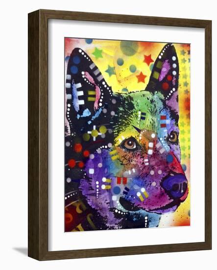 Aus Cattle Dog-Dean Russo-Framed Giclee Print