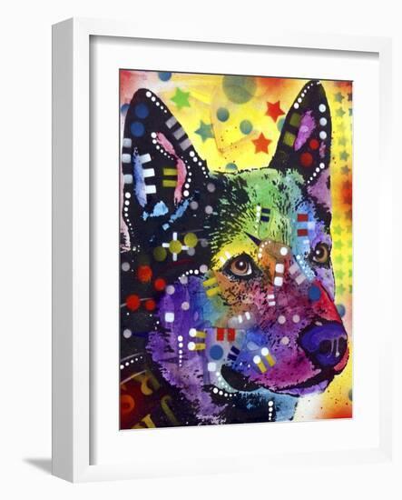 Aus Cattle Dog-Dean Russo-Framed Giclee Print