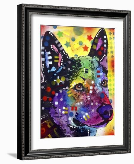 Aus Cattle Dog-Dean Russo-Framed Giclee Print