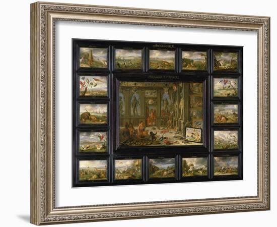 Aus Dem Zyklus Die Vier Erdteile: Amerika, 1666-Jan van Kessel-Framed Giclee Print