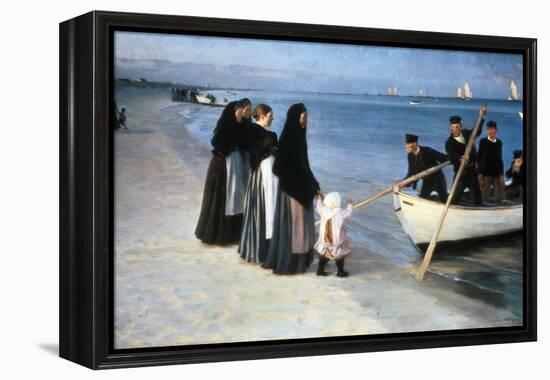 Ausfahrt der Fischer. (Skagen 1894)-Peter Severin Kroyer-Framed Premier Image Canvas