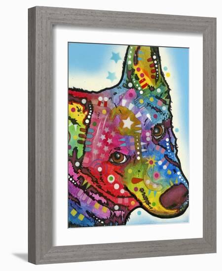 Aussie Sheep Dog-Dean Russo-Framed Giclee Print