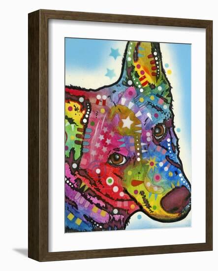 Aussie Sheep Dog-Dean Russo-Framed Giclee Print