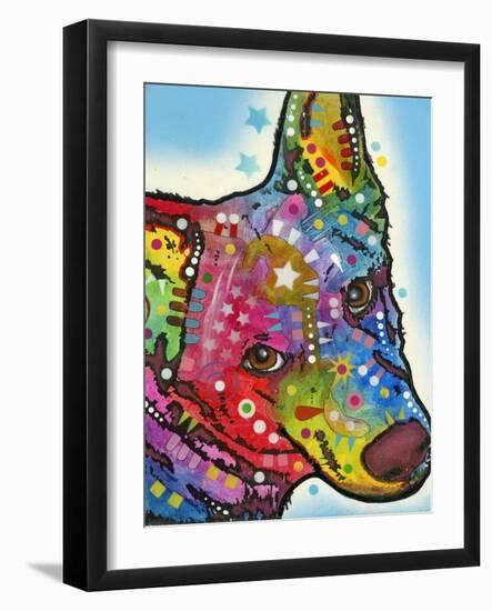 Aussie Sheep Dog-Dean Russo-Framed Giclee Print