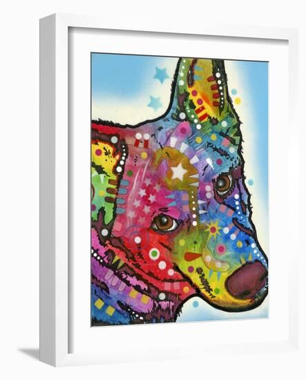 Aussie Sheep Dog-Dean Russo-Framed Giclee Print