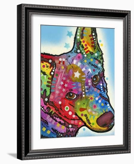 Aussie Sheep Dog-Dean Russo-Framed Giclee Print