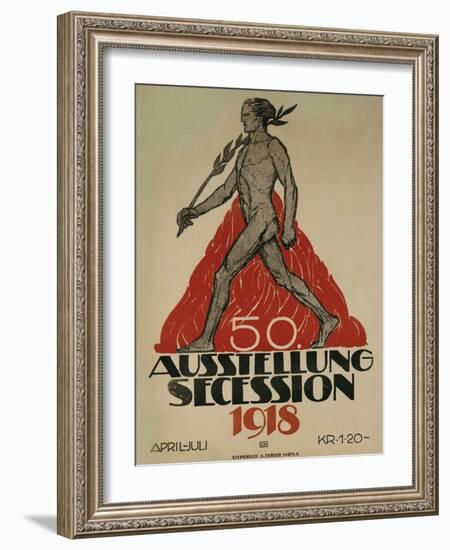 Ausstellung Secession, 1918-null-Framed Giclee Print