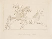 Drawing Bull, (Kouyunjik), from Monuments of Nineveh, Pub. 1849 (Engraving)-Austen Henry Layard-Giclee Print