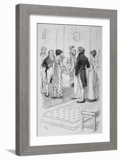 Austen, Northanger Abbey-Hugh Thomson-Framed Art Print