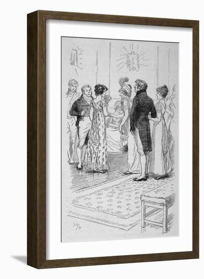 Austen, Northanger Abbey-Hugh Thomson-Framed Art Print