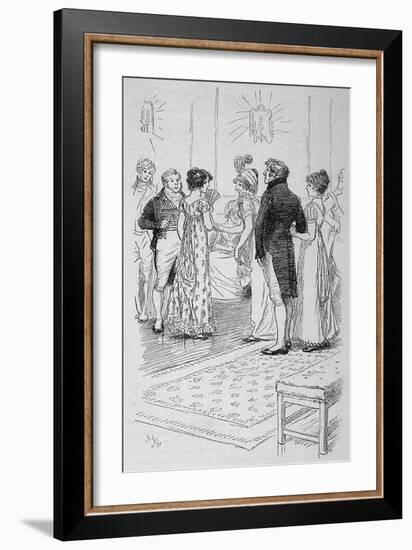 Austen, Northanger Abbey-Hugh Thomson-Framed Art Print