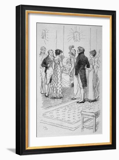 Austen, Northanger Abbey-Hugh Thomson-Framed Art Print