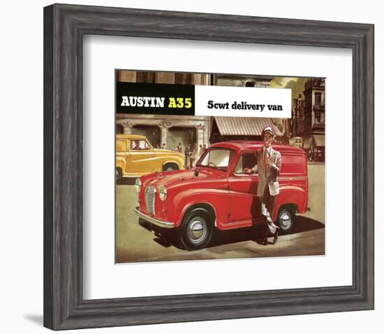 Austin A35 5Cwt Delivery Van-null-Framed Art Print