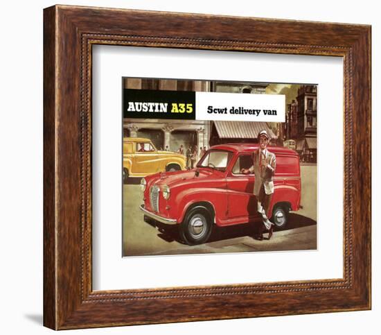 Austin A35 5Cwt Delivery Van-null-Framed Art Print