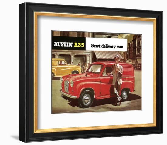 Austin A35 5Cwt Delivery Van-null-Framed Art Print