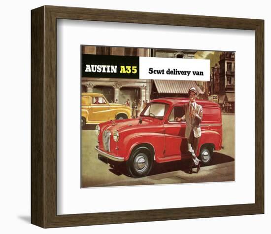 Austin A35 5Cwt Delivery Van-null-Framed Art Print