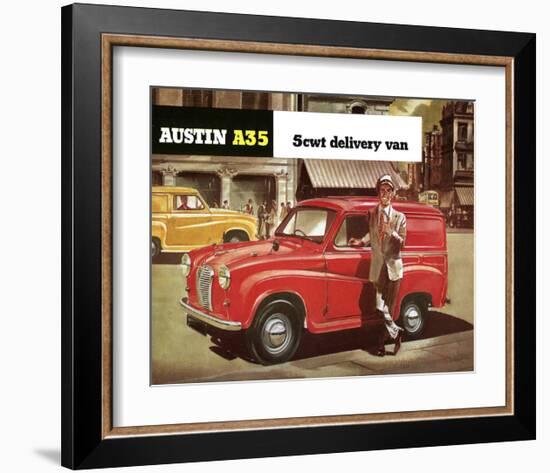 Austin A35 5Cwt Delivery Van-null-Framed Art Print