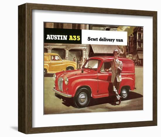 Austin A35 5Cwt Delivery Van-null-Framed Art Print