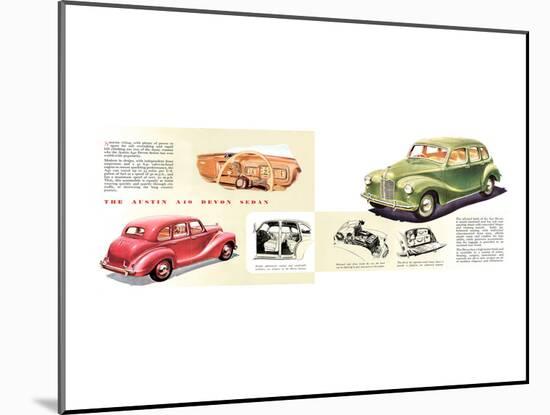 Austin A40 Devon Sedan-null-Mounted Art Print