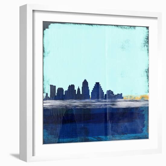 Austin Abstract Skyline I-Emma Moore-Framed Art Print
