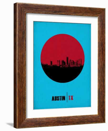 Austin Circle Poster 1-NaxArt-Framed Art Print