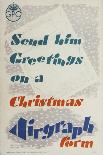 Send Him Greetings on a Christmas Airgraph Form-Austin Cooper-Art Print