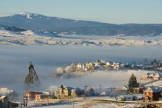 Old Relics Of Historic Mines Rise Above The Clouds In Butte, Montana-Austin Cronnelly-Framed Premier Image Canvas