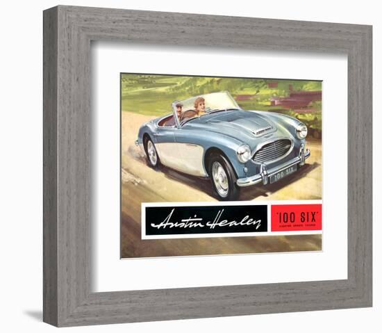 Austin Healey 100 Six 2 Seater-null-Framed Art Print