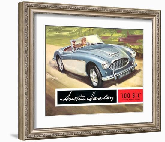 Austin Healey 100 Six 2 Seater-null-Framed Art Print