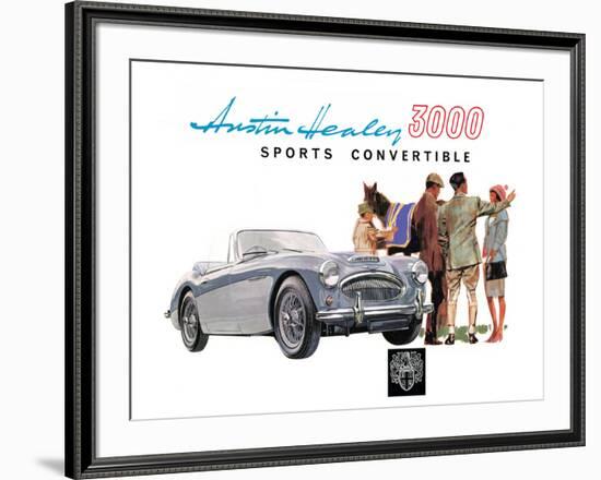 Austin Healey 3000 Convertible-null-Framed Premium Giclee Print