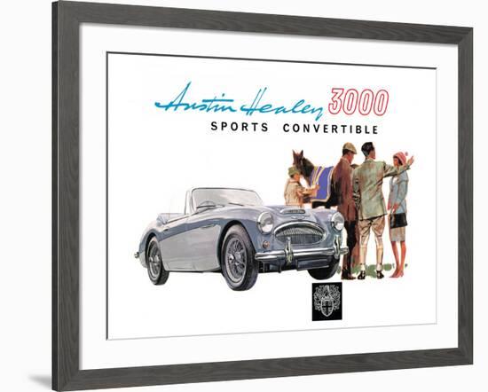 Austin Healey 3000 Convertible-null-Framed Premium Giclee Print