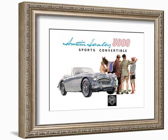 Austin Healey 3000 Convertible-null-Framed Art Print