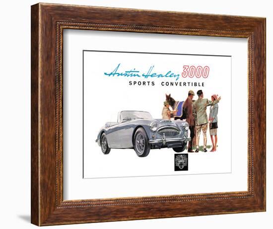 Austin Healey 3000 Convertible-null-Framed Art Print