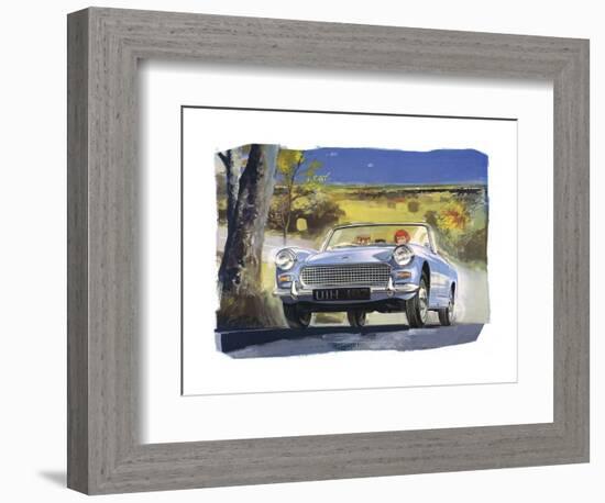 Austin Healy Sprite-null-Framed Art Print