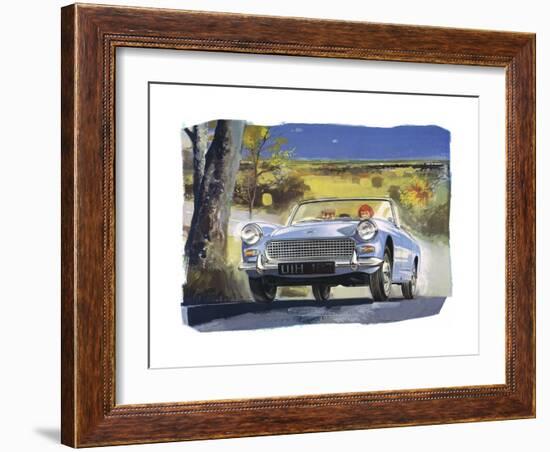 Austin Healy Sprite-null-Framed Art Print