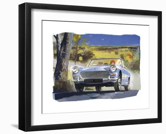 Austin Healy Sprite-null-Framed Art Print