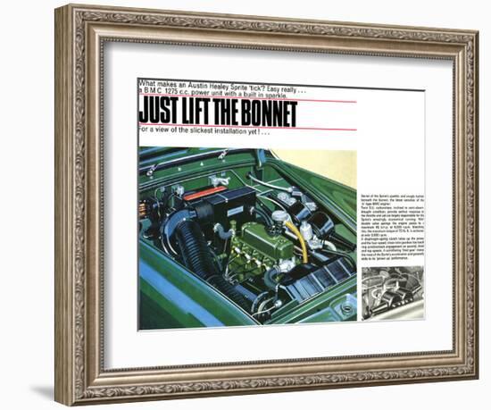 Austin - Just Lift the Bonnet-null-Framed Art Print