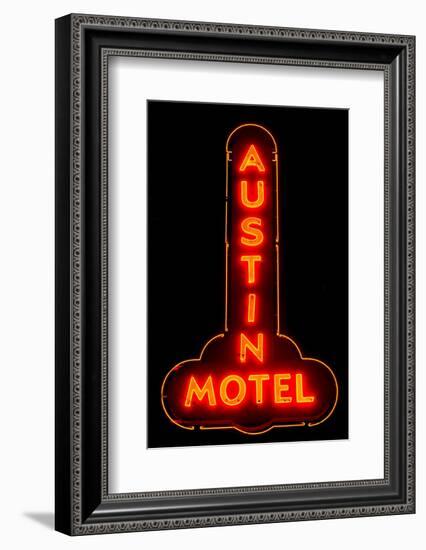 Austin Motel Red-John Gusky-Framed Photographic Print