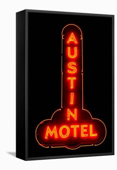 Austin Motel Red-John Gusky-Framed Premier Image Canvas