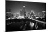 Austin Skyline 2010 B/W-John Gusky-Mounted Photographic Print