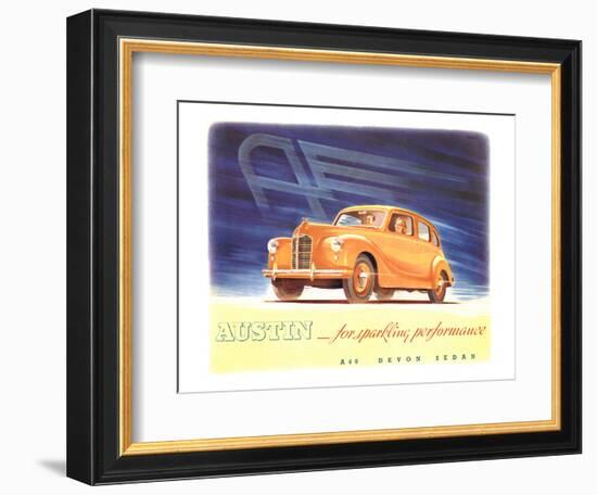 Austin - Sparkling Performance-null-Framed Art Print