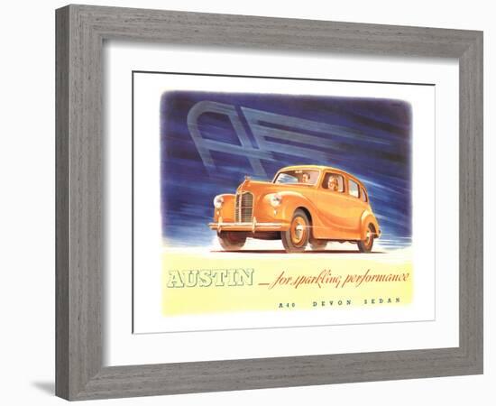 Austin - Sparkling Performance-null-Framed Art Print