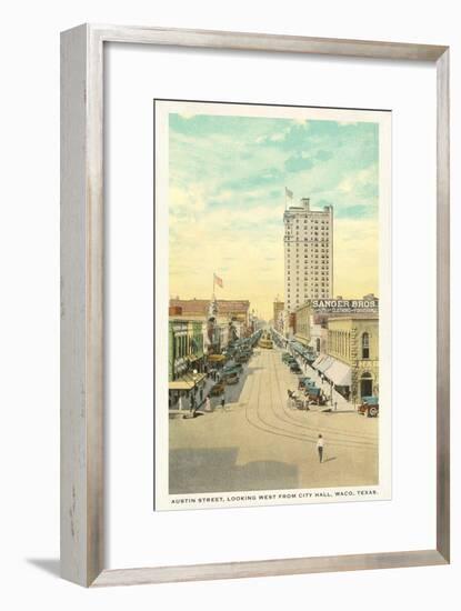 Austin Street, Waco, Texas-null-Framed Art Print