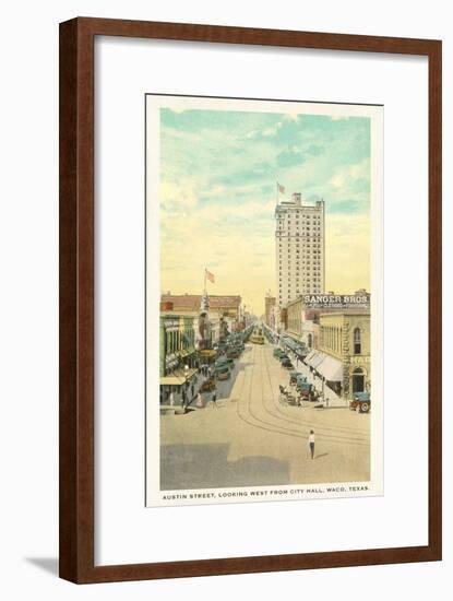 Austin Street, Waco, Texas-null-Framed Art Print