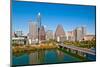 Austin Texas Downtown Skyline-null-Mounted Art Print