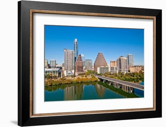 Austin Texas Downtown Skyline-null-Framed Art Print