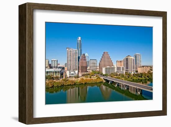 Austin Texas Downtown Skyline-null-Framed Art Print