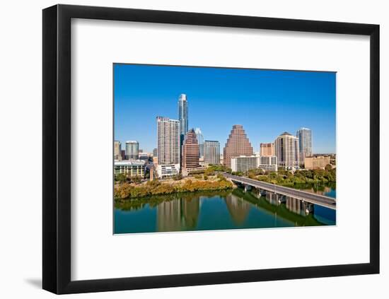 Austin Texas Downtown Skyline-null-Framed Art Print